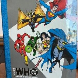 Vintage 1990 Who's Who In The DC Universe In Binder